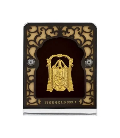 24K Gold Plated Lord Balaji Frame