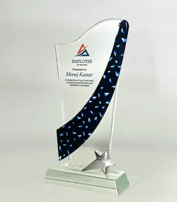 Crystal Glass Trophy with Crown UGI 7364