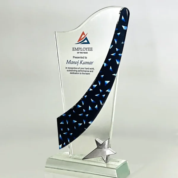 Crystal Glass Trophy with Crown UGI 7364