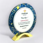Crystal Glass Trophy with Crown UGI 7398