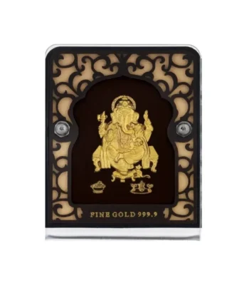 24K Gold Plated Lord Ganpati Frame