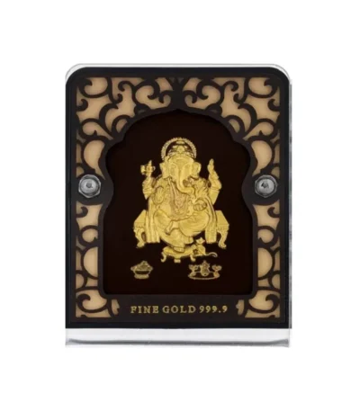 24K Gold Plated Lord Ganpati Frame