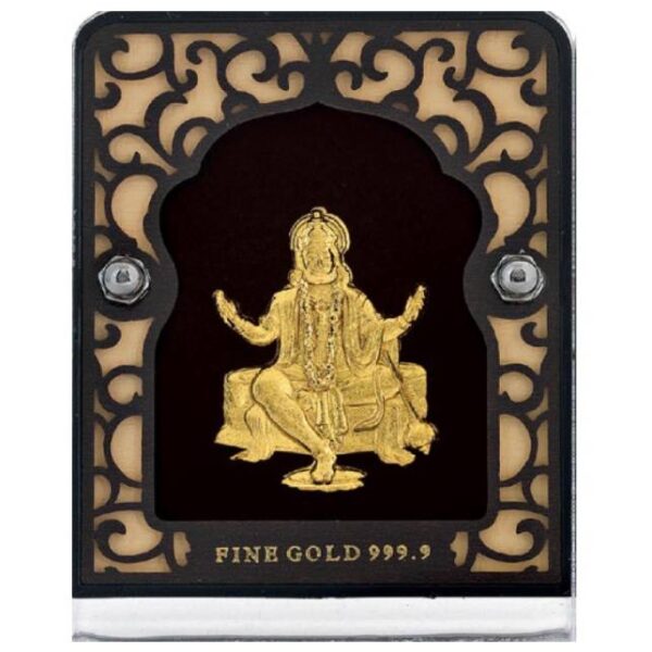 24K Gold Plated Lord Hanuman Frame