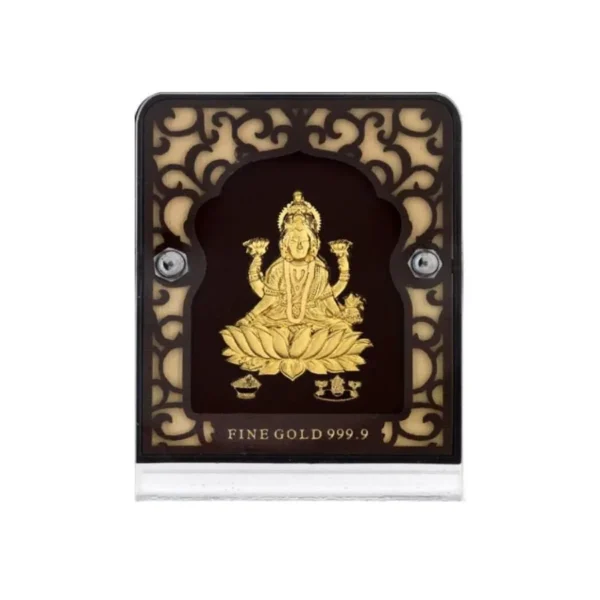 24K Gold Plated Maa Laxmi Frame