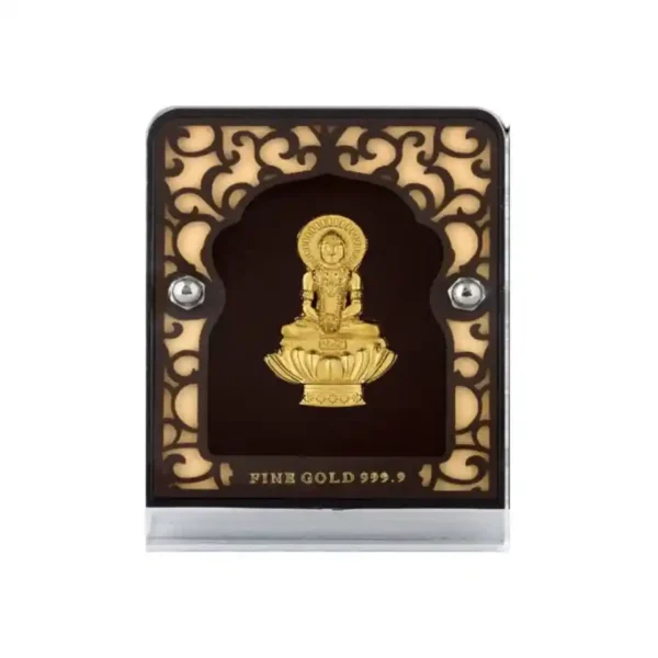 24K Gold Plated Mahavir Swami Frame