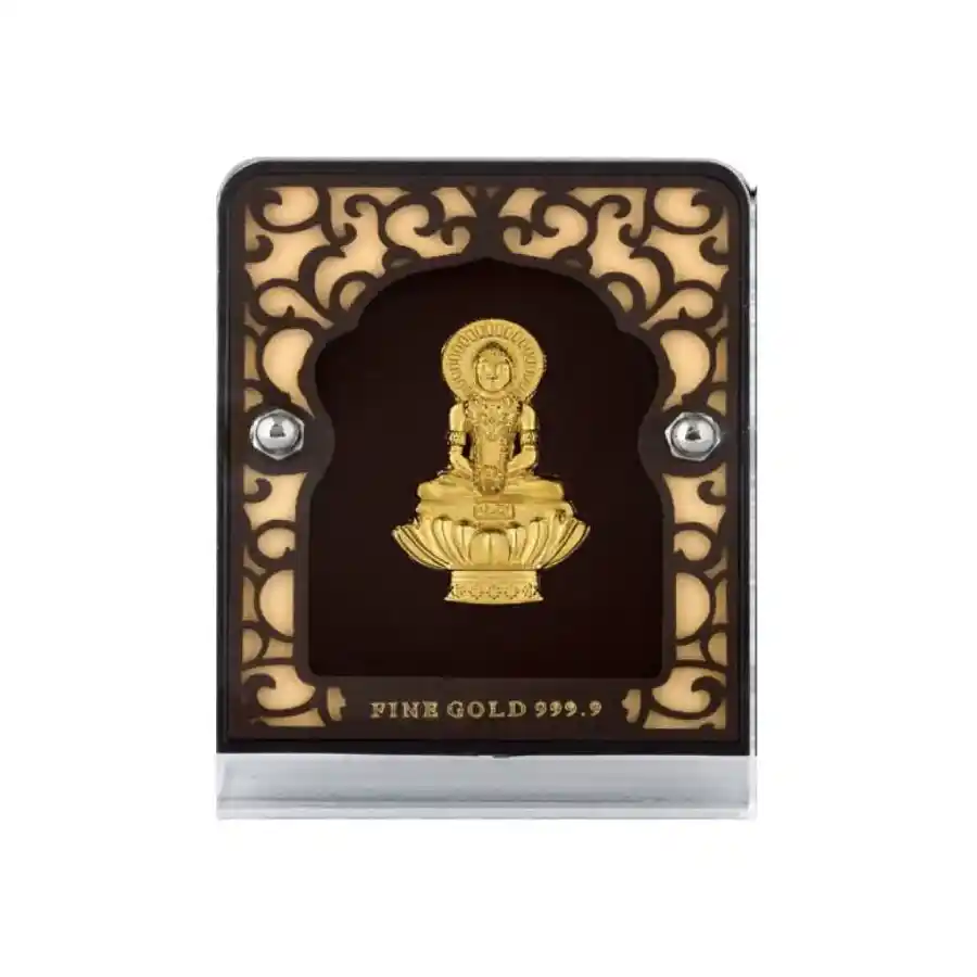 24K Gold Plated Mahavir Swami Frame