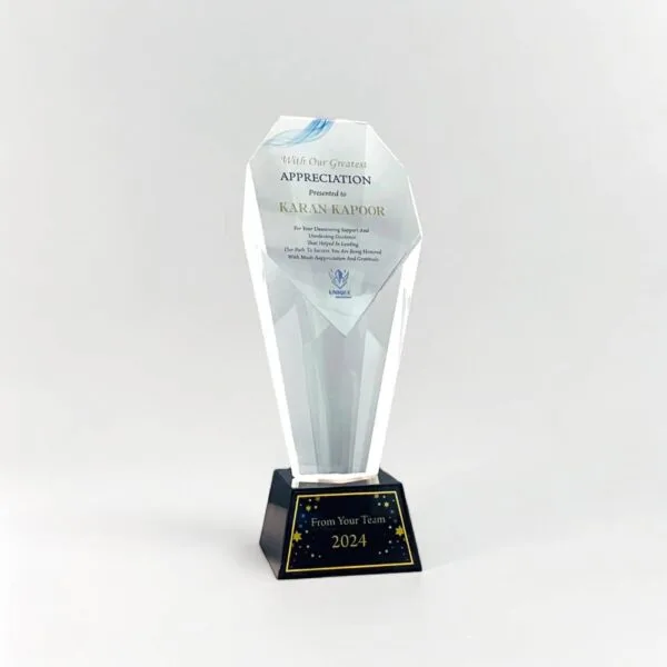 Crystal Exclusive Trophy with Crown UNI 538