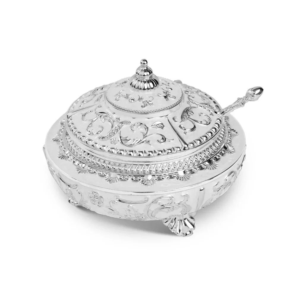 Enamel Sugar Pot White