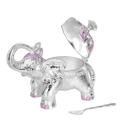 Elephant Sugar Pot Metal