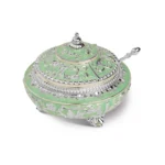 Enamel Sugar Pot Sea Green