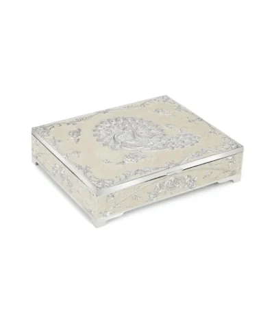 Peacock Dry Fruit Box 4 in 1 White