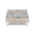 Peacock Enamel Box Small Peach